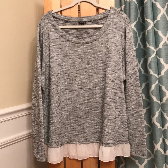torrid Tops - Torrid Faux Layered Long Sleeve Shirt Size 3